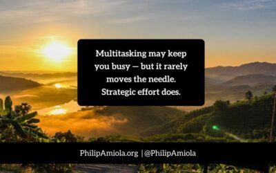 The Case Against Multitasking: Why Focused Effort Leads to Bigger Wins