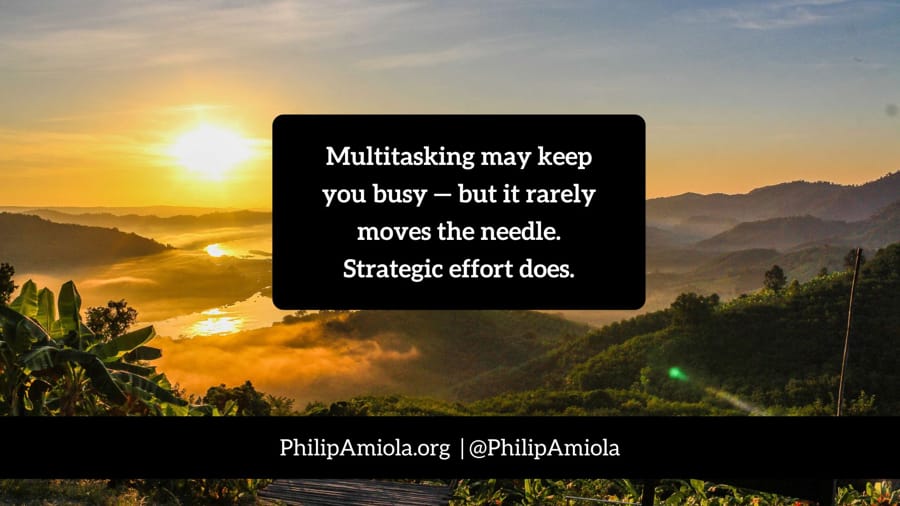 The Case Against Multitasking: Why Focused Effort Leads to Bigger Wins