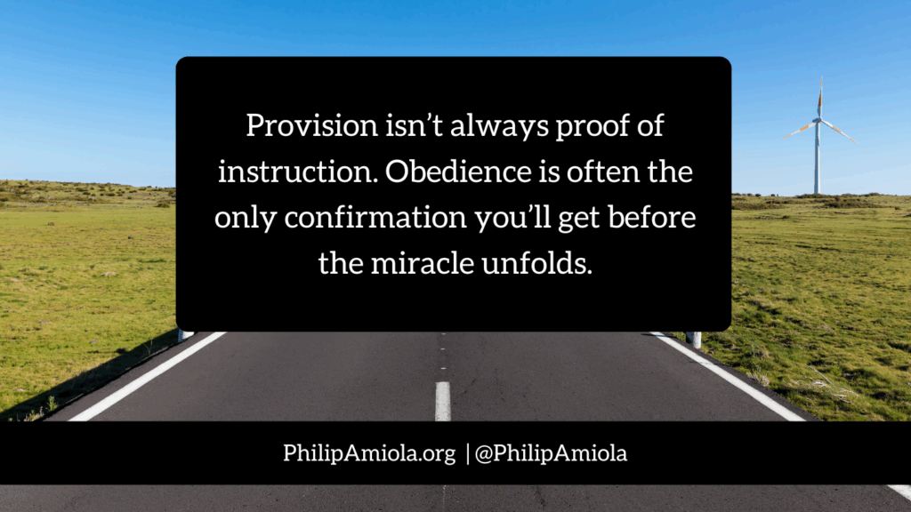 Obedience to God is the confirmation you get before a miracle unfolds.
