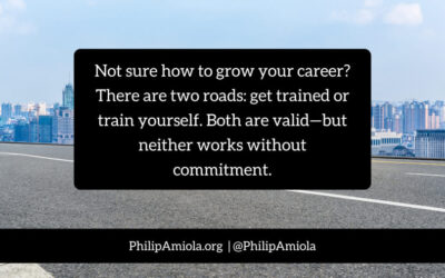 The Two Roads to Career Growth: Get Trained or Train Yourself